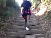 母子亂倫和媽媽露出戶外小公園