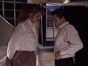 飛行場景中的天使 性感專屬空服與富少